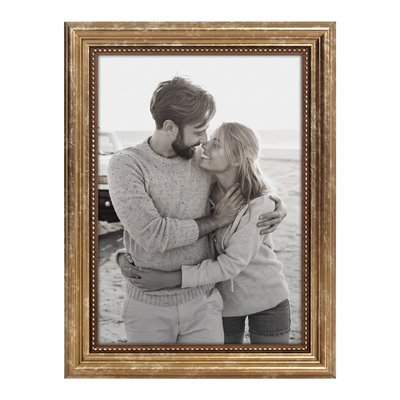 Heirloom Unmatted Picture Frame — 5x7 / Gold / Vintage frame