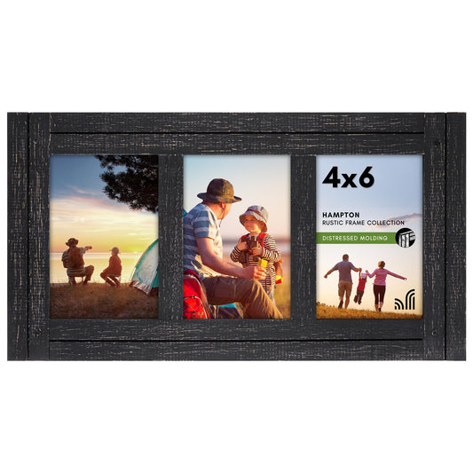 Rustic Picture Frame | Hampton Collection | Distressed Wood Molding | Modern