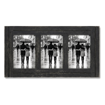 Hampton 3Option Picture Frame — 4x6 / Charcoal Black