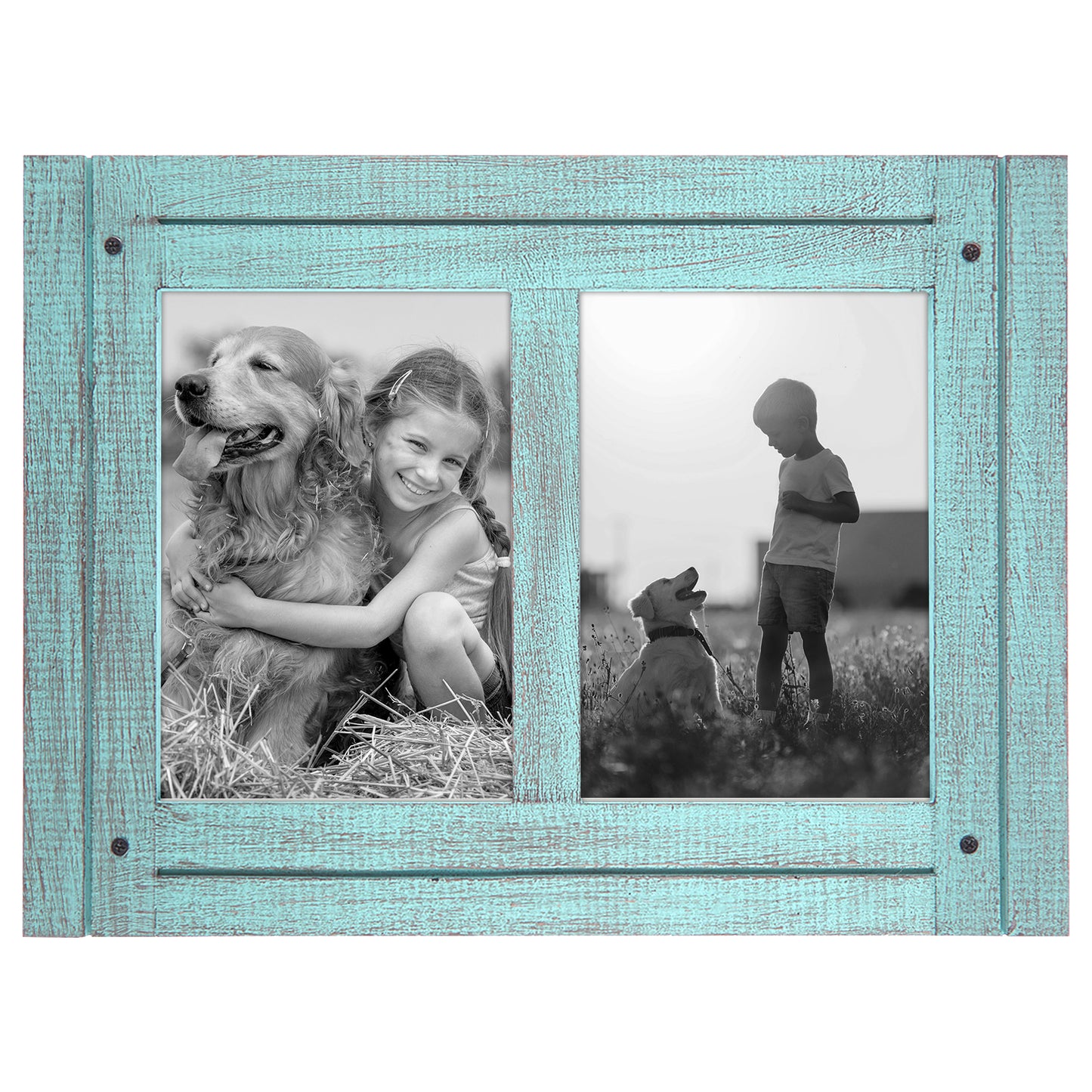 Rustic Picture Frame | Hampton Collection | Distressed Wood Molding | Modern