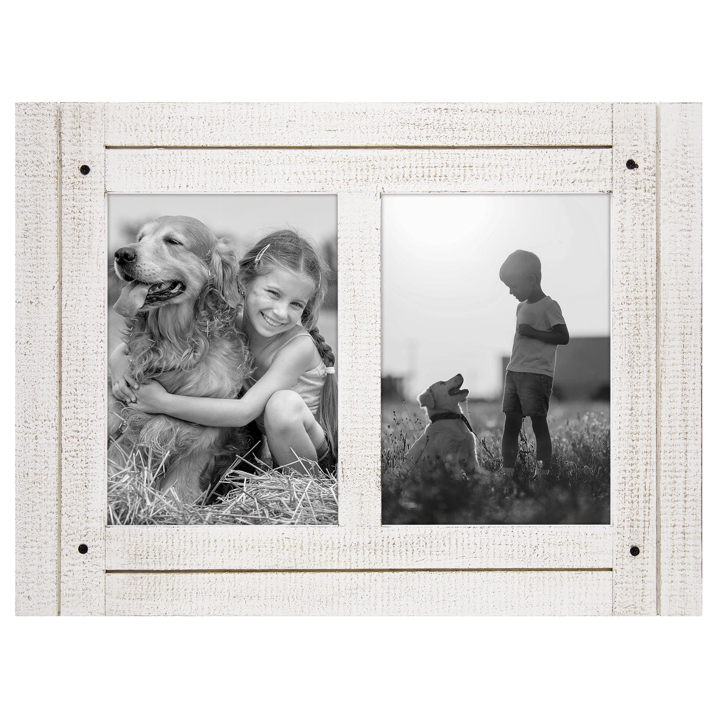 Rustic Picture Frame | Hampton Collection | Distressed Wood Molding | Modern