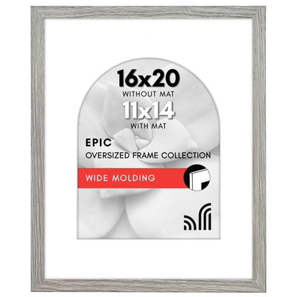 Picture Frame with Arch Mat | Gallery Wall Decor | Protective Glass Cover