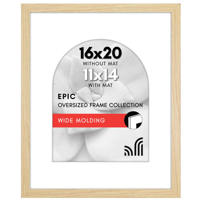 Picture Frame with Arch Mat | Gallery Wall Decor | Protective Glass Cover