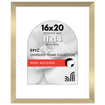 Picture Frame with Arch Mat | Gallery Wall Decor | Protective Glass Cover