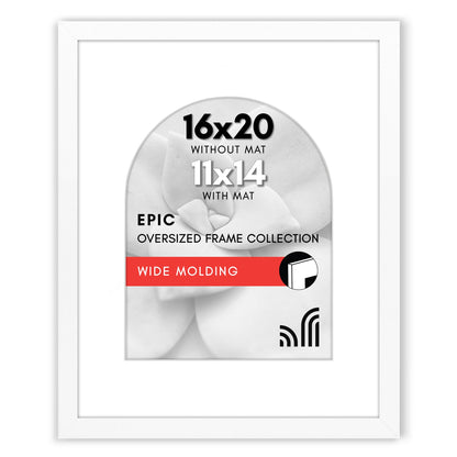 Picture Frame with Arch Mat | Gallery Wall Decor | Protective Glass Cover