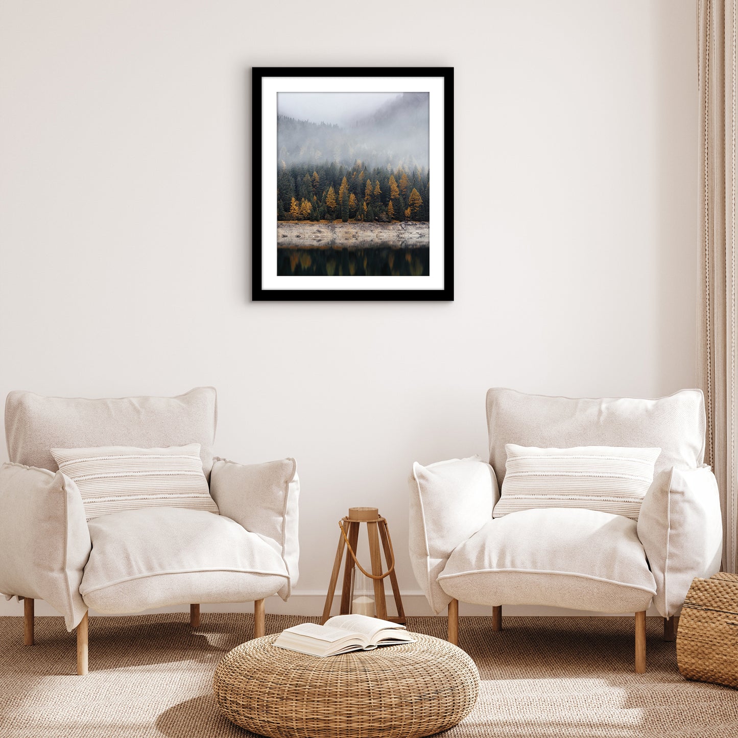 Black Picture Frame With Mat | Plexiglass Cover | Wall Display | Modern Design - Americanflat