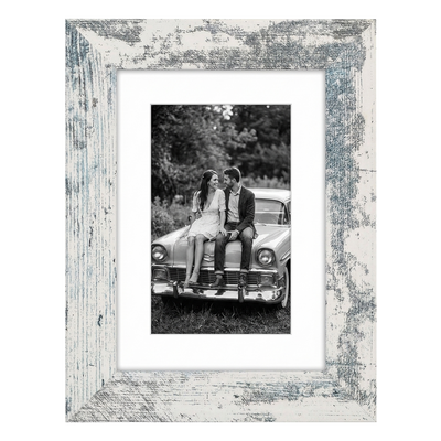 Hudson Picture Frame — 5x7 / Distressed White / 4x6