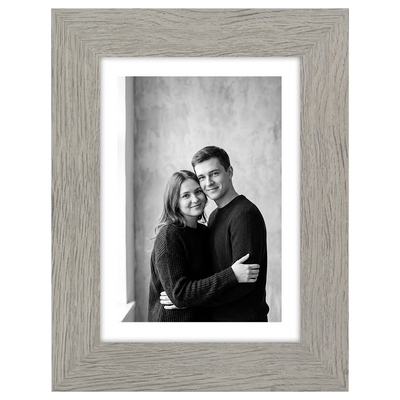 Hudson Picture Frame — 5x7 / Grey Wood / 4x6