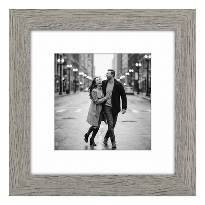 Hudson Picture Frame — 8x8 / Grey Wood / 4x4