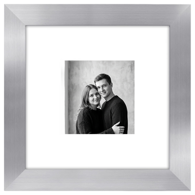 Hudson Picture Frame — 8x8 / Silver / 4x4