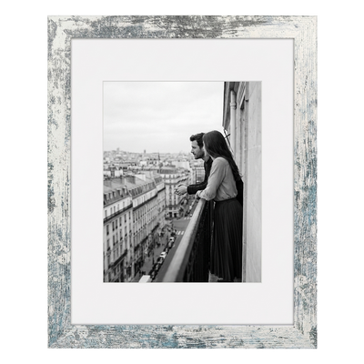 Hudson Picture Frame — 11x14 / Distressed White / 8x10