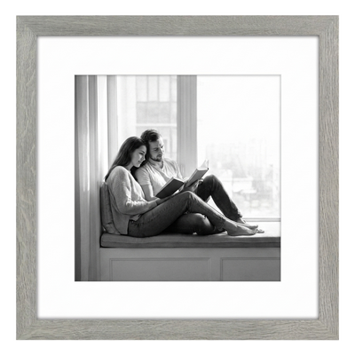 Hudson Picture Frame — 16x16 / Grey Wood / 12x12