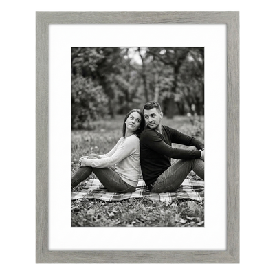 Hudson Picture Frame — 16x20 / Grey Wood / 12x16