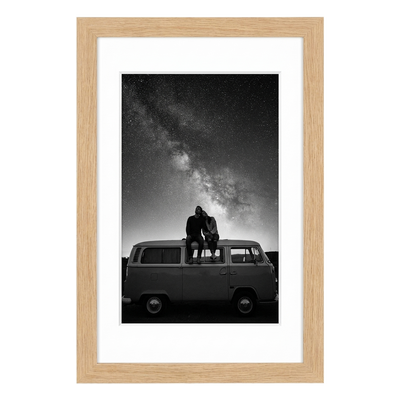 Hudson Picture Frame — 16x24 / Natural Oak / 12x18