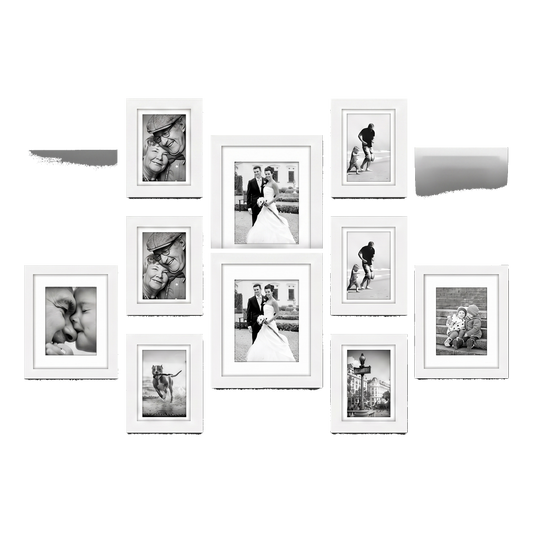 Signature Matted Gallery Wall Set White