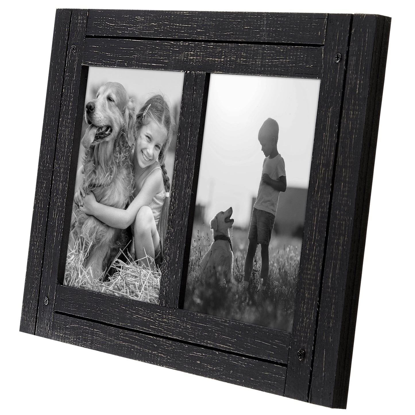 Rustic Picture Frame | Hampton Collection | Distressed Wood Molding | Modern