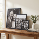 Signature Unmatted Picture Frame lifestyle console table