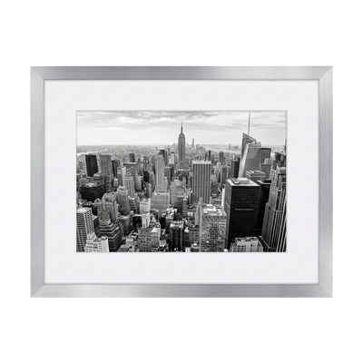 Streamline Matted Picture Frame — 16x20 with 6x8 Mat / Silver / 1 Pack