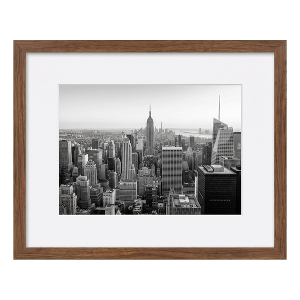 Streamline walnut frame
