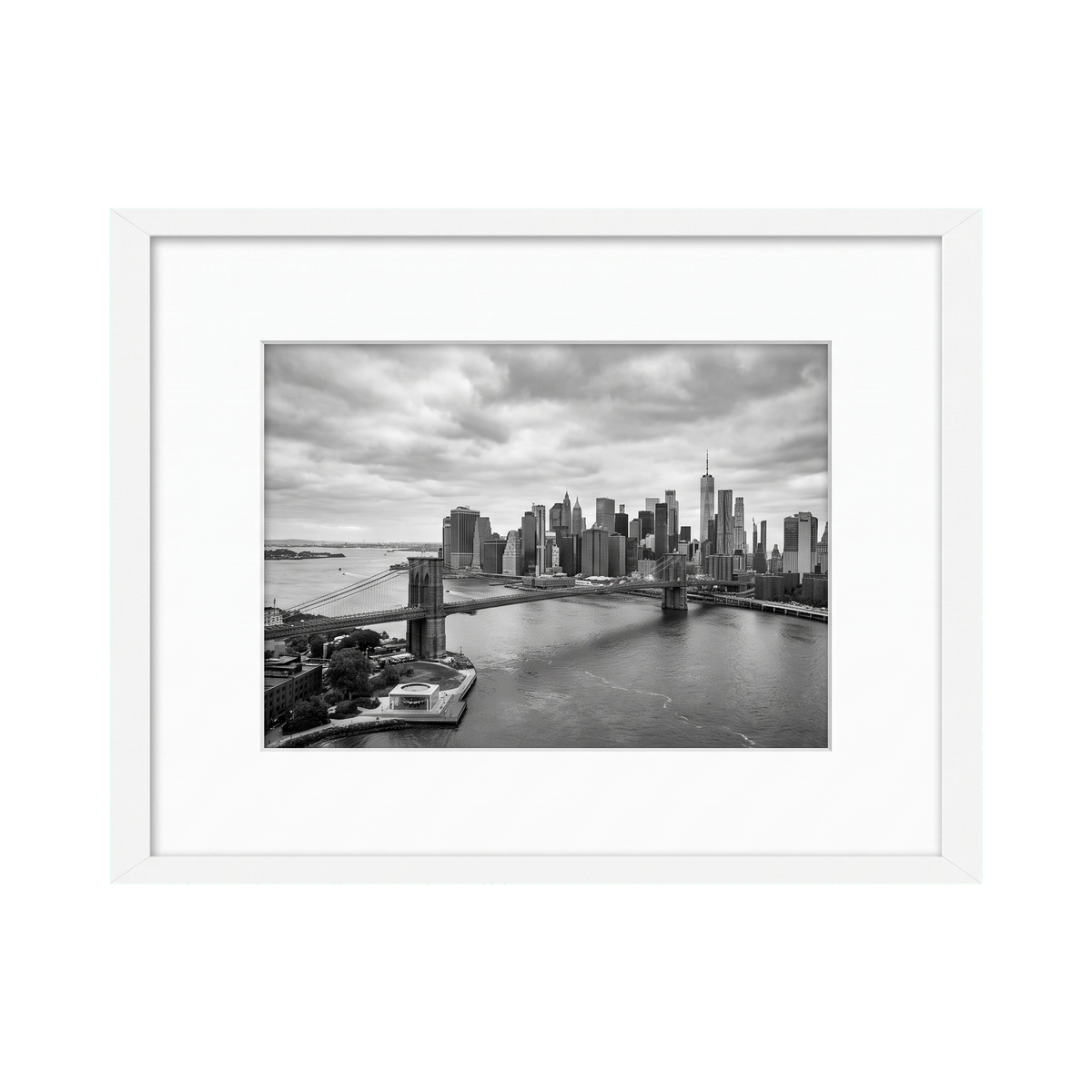 Streamline white frame