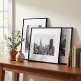 Streamline matted frame lifestyle console table