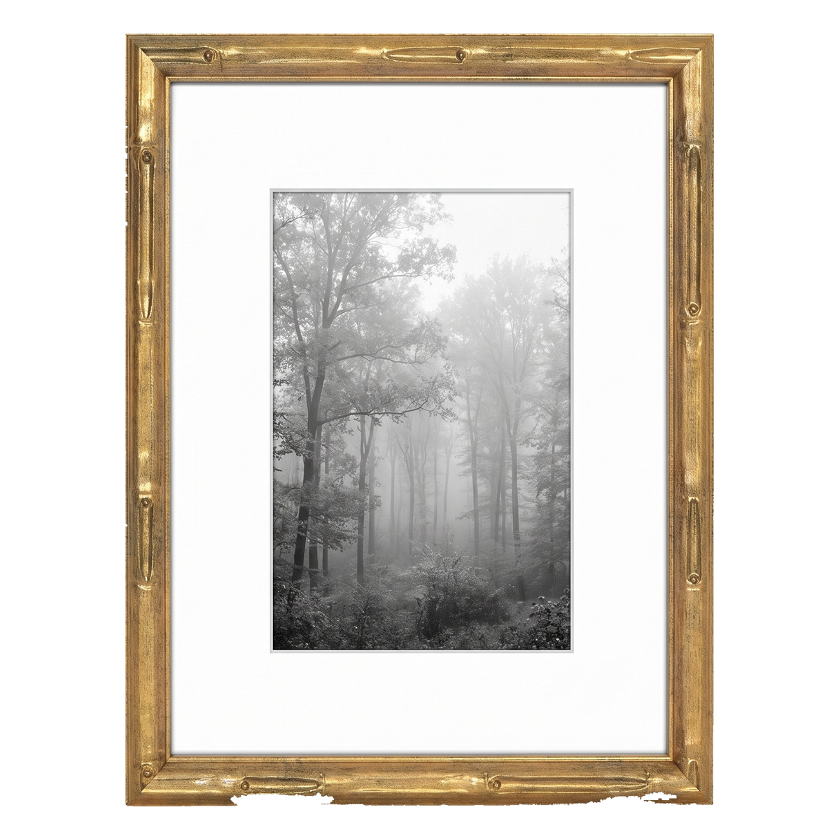 Bamboo Gold Frame Matted