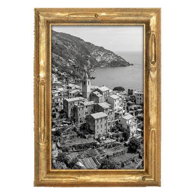 Memento Picture Frame — 5x7 / Gold / Bambo