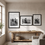 Hudson Statement Trio — Black · 3 Oversized Frames
