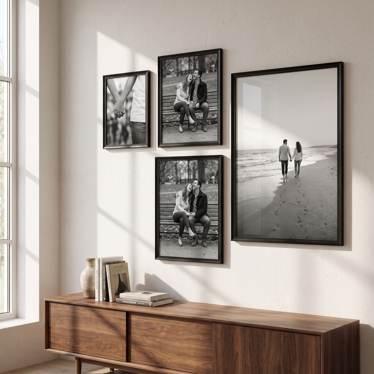 Fusion Bold Gallery Wall — Black · 4 Frames