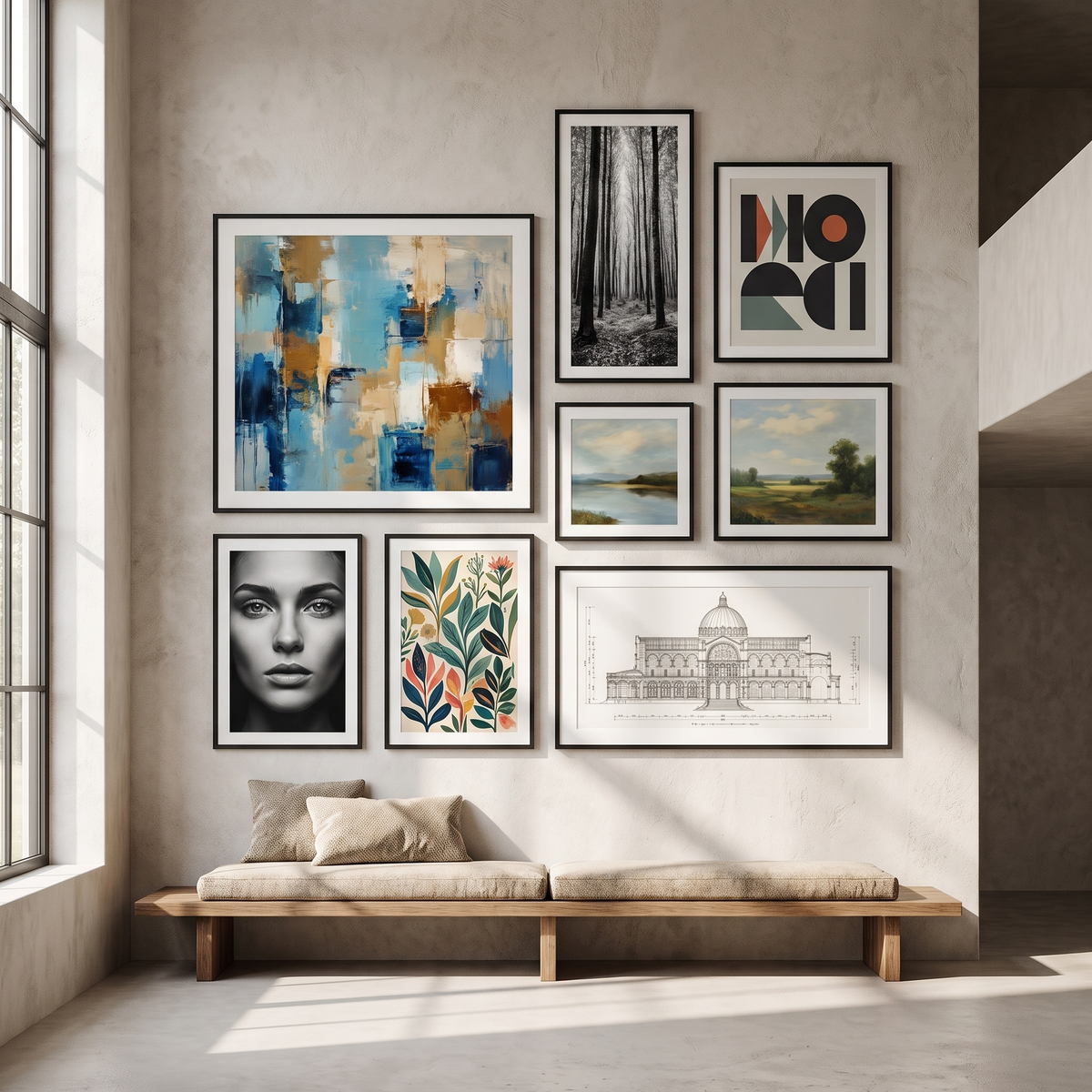 Oversized Statement Collection — Black · 7 XL Frames