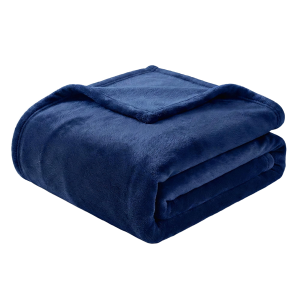 Throw Blanket | Fleece - 90x90 - Blue
