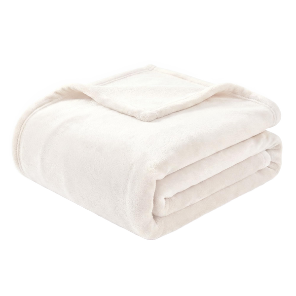 Throw Blanket | Fleece - 90x90 - White