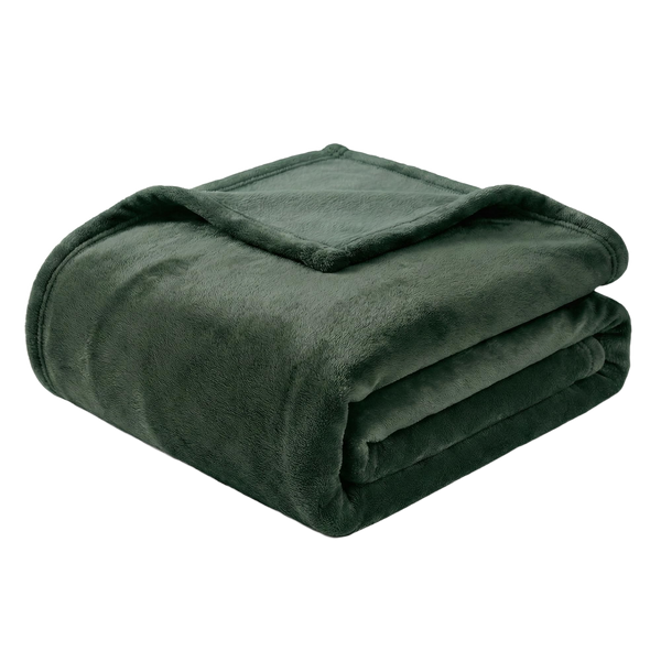 Throw Blanket | Fleece - 90x90 - Green