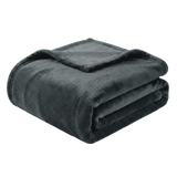 Throw Blanket | Fleece - 90x90 - Gray 