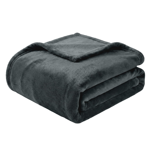 Throw Blanket | Fleece - 90x90 - Gray