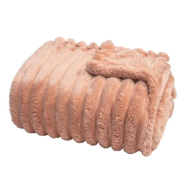 Throw Blanket | Faux Fur - 50x60 - Pink