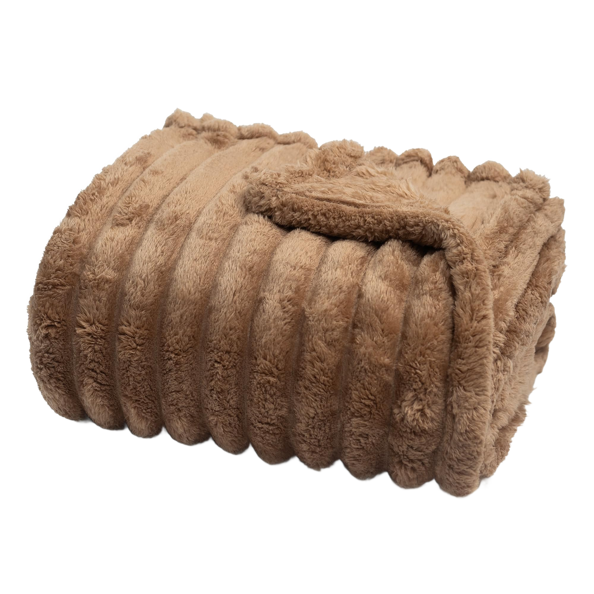 Throw Blanket | Faux Fur - 60x80 - Brown 