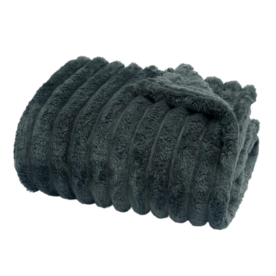 Throw Blanket | Faux Fur - 60x80 - Dark Gray — Default Title