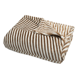 Throw Blanket | Printed Fleece - Classic Herringbone Pattern 