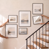 Hanging a matted 14x14 square to complete the mixed-size gallery wall