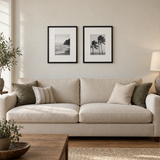 Wide Mat Pair 16x20 — Black · 2 Frames — styled on the wall