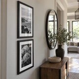 Hall Pair — Black · 2 Frames — angled view showing frame depth and glass