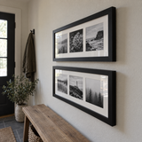 Collage Duo — Black · 2 Frames — angled view showing frame depth and glass
