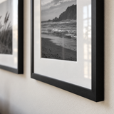 Stair-Step Sofa Gallery — Black · 6 Frames — close-up of moulding, mat and glass