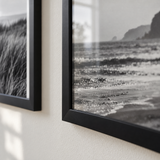 Mixed-Size Sofa Gallery — Black · 9 Frames — close-up of moulding and glass