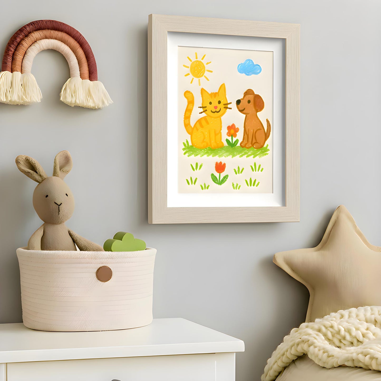 Kids Art Frame | 10x12.5 with mat | Holds up to 100 Artworks - Americanflat