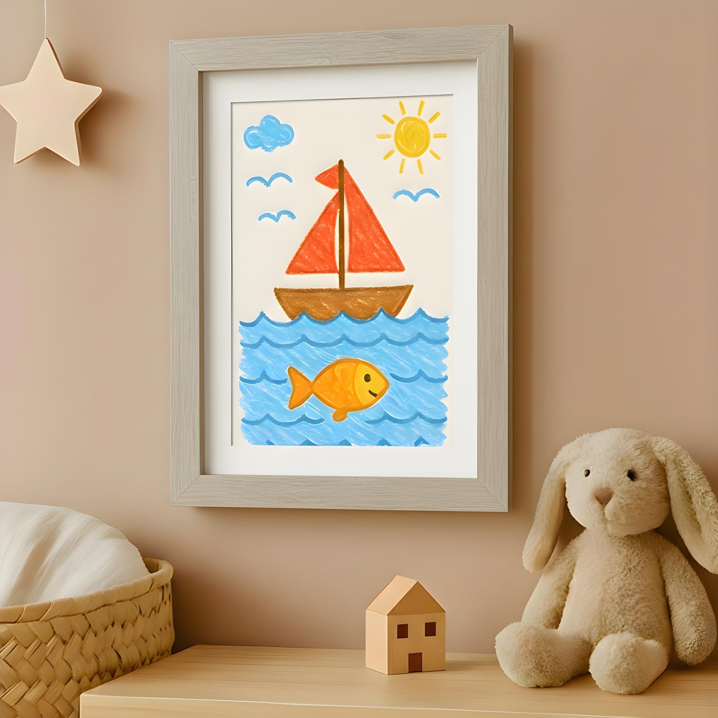 Kids Art Frame | 10x12.5 with mat | Holds up to 100 Artworks - Americanflat
