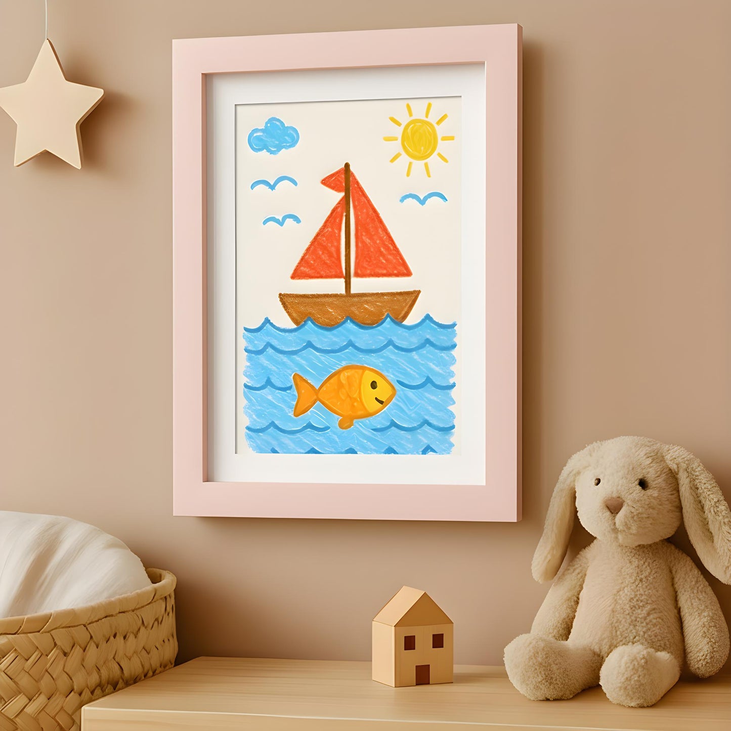 Kids Art Frame | 10x12.5 with mat | Holds up to 100 Artworks - Americanflat