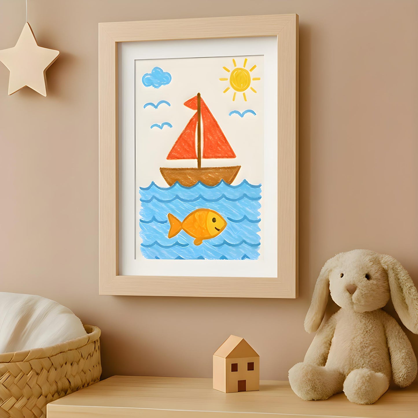 Kids Art Frame | 10x12.5 with mat | Holds up to 100 Artworks - Americanflat