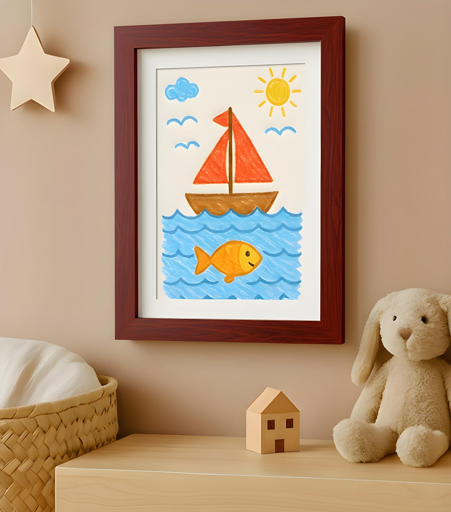 Kids Art Frame | 10x12.5 with mat | Holds up to 100 Artworks - Americanflat